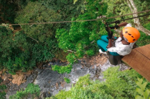 Zipline in Mabira forest reserve